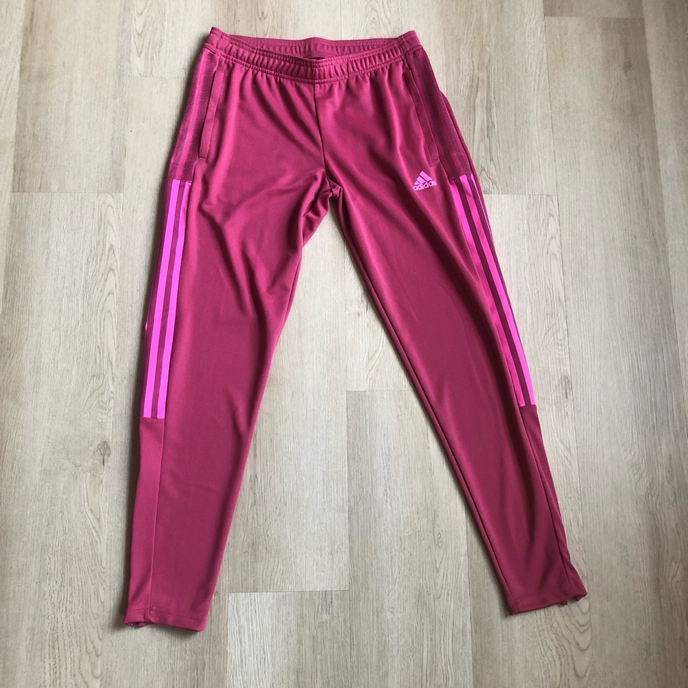 Adidas Tiro Women’s Aeroready Wild Pink Track pants Size Small New